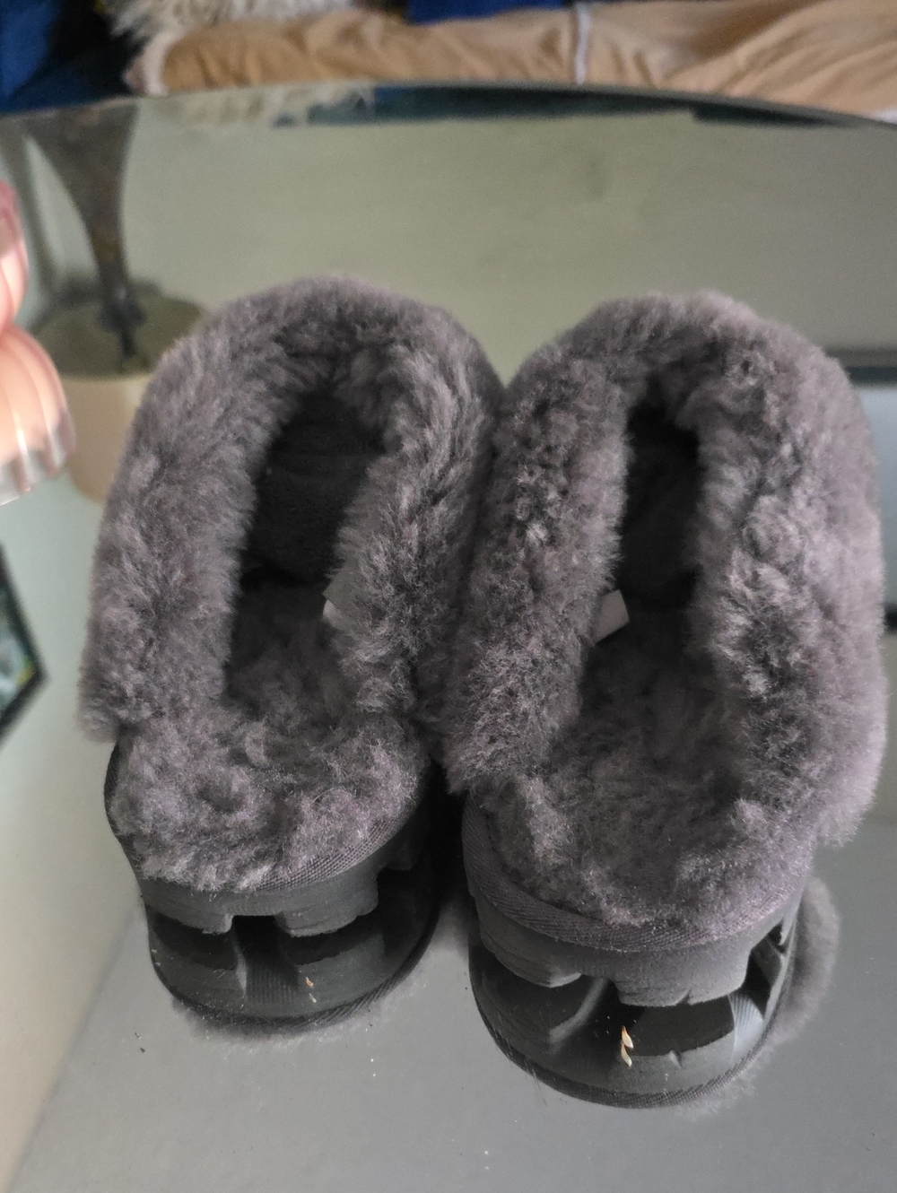 UGG COQUETTE METTALIC SLIPPERS SIDE LOGO SZ9 - Picture 7 of 9